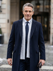 JAMIE Scarf in Pure Silk Printed Grey