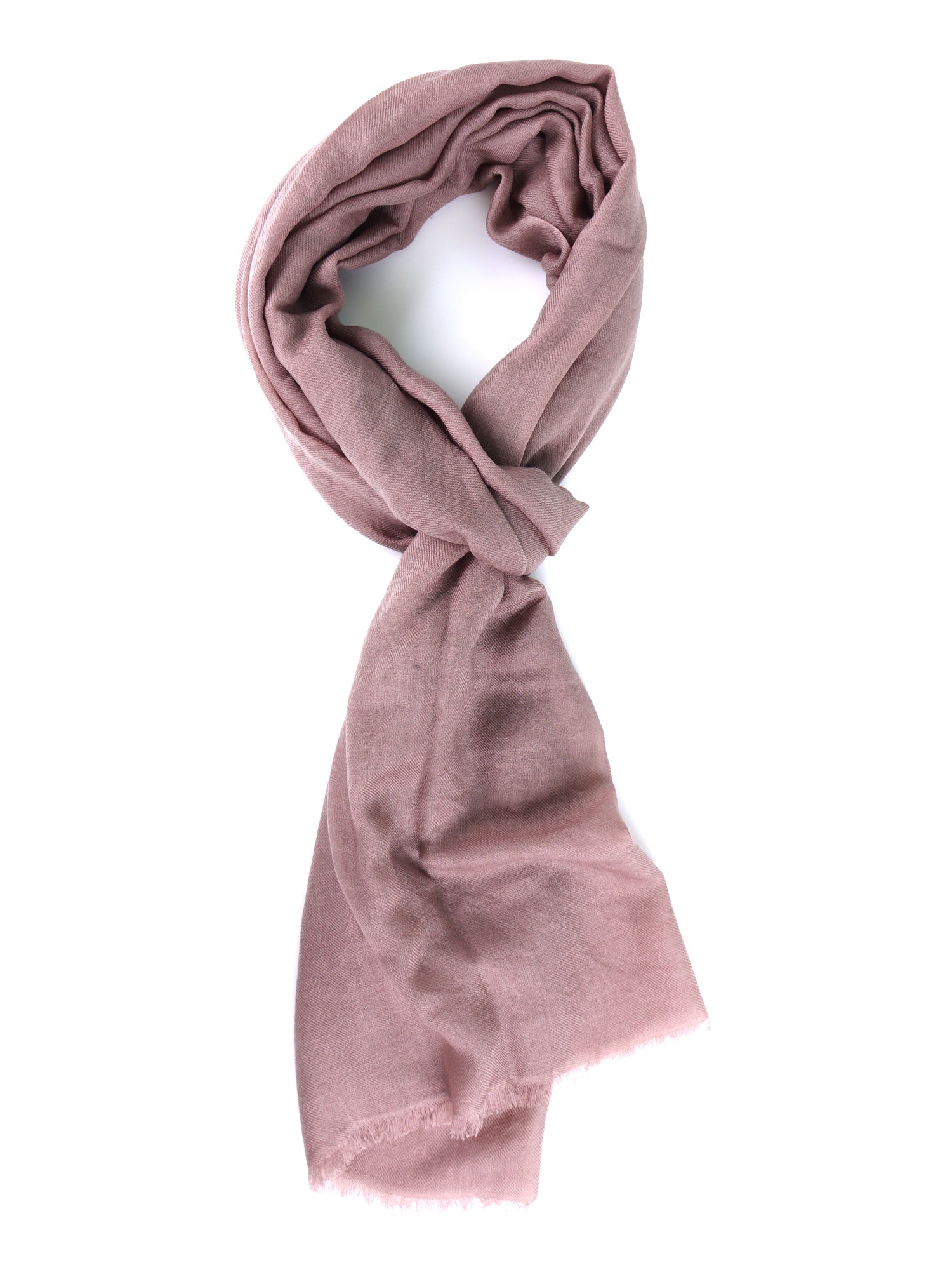 Stola marrone chiaro in lana e cashmere DIXXIE