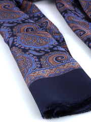 ETHNIC Multicolor Printed Pure Silk Scarf