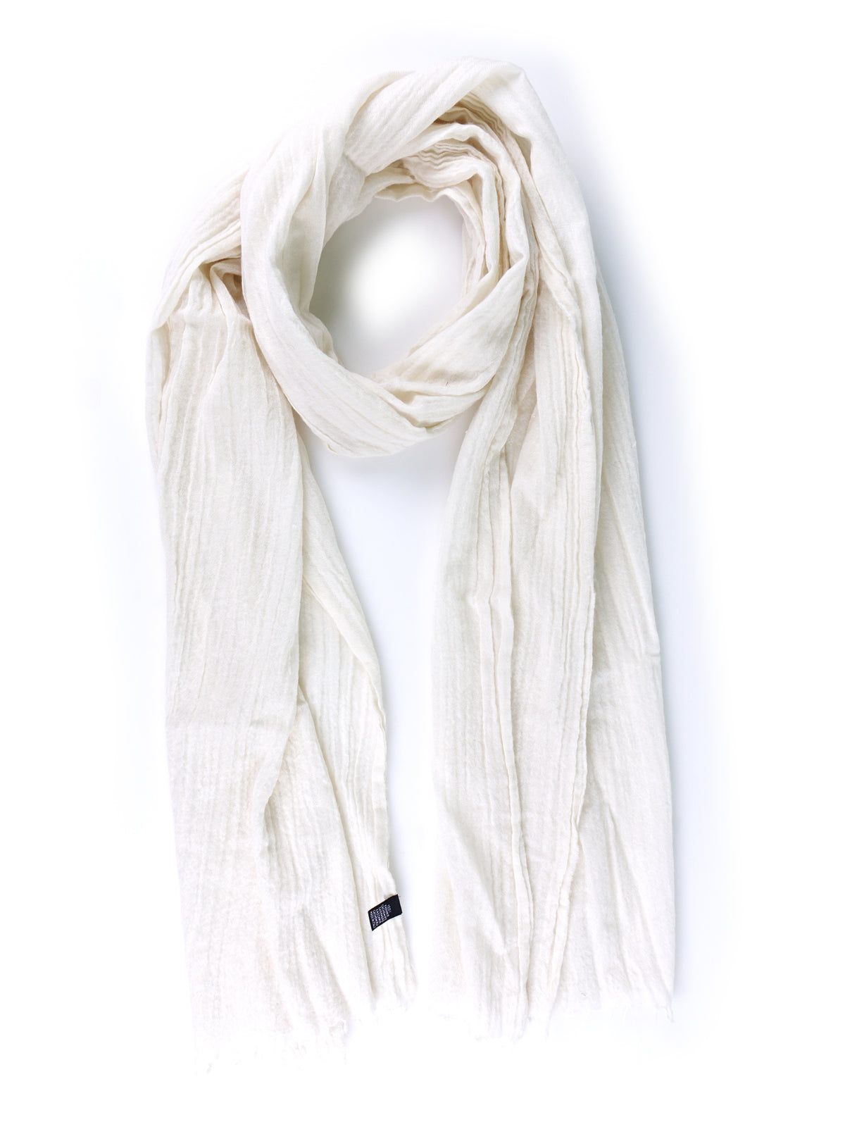 Sciarpa bianco in cashmere GREZZA