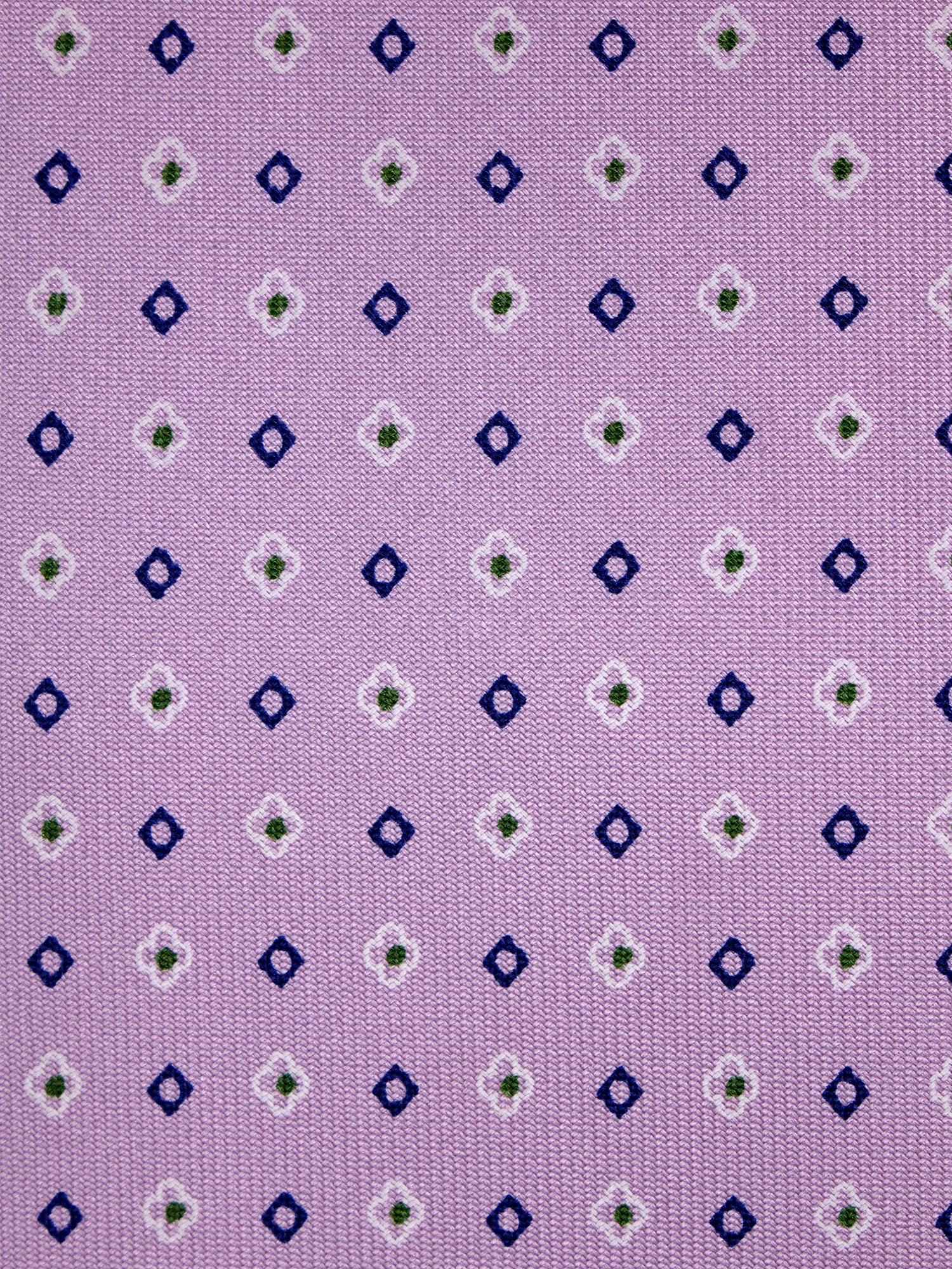 Cravatta 3 pieghe SIGNORIA seta inglese stampata lilla