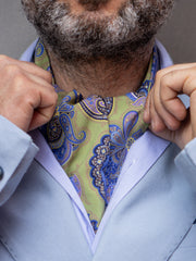 Ascot uomo SINFONIA in seta madder Verde