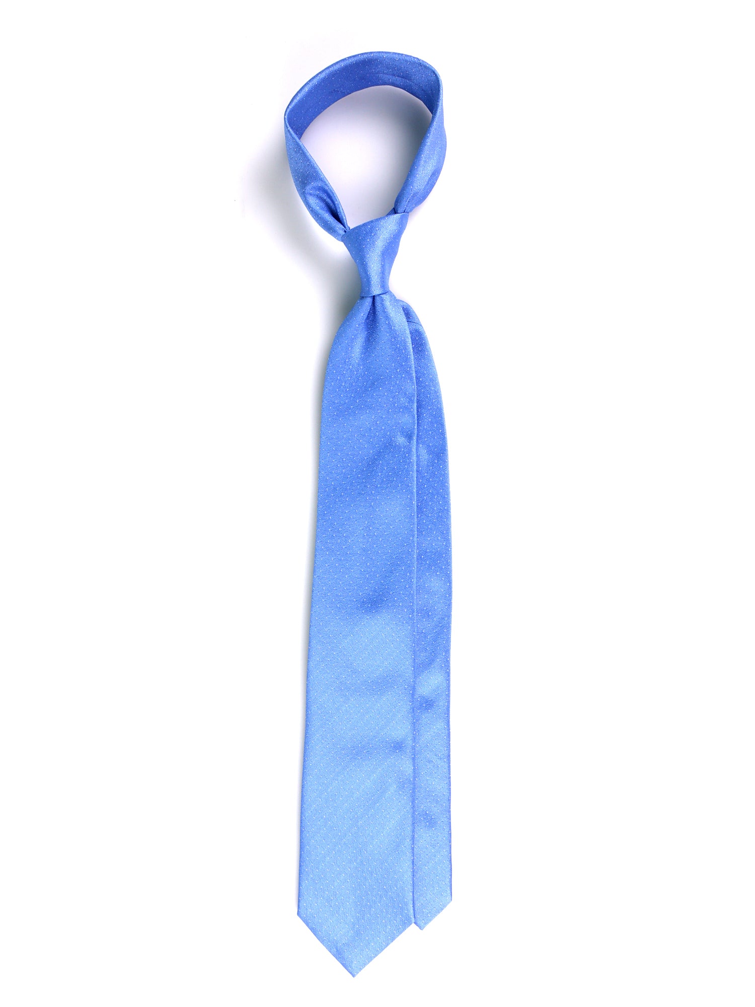 Cravatta 3 Pieghe celeste SKY seta tessuto
