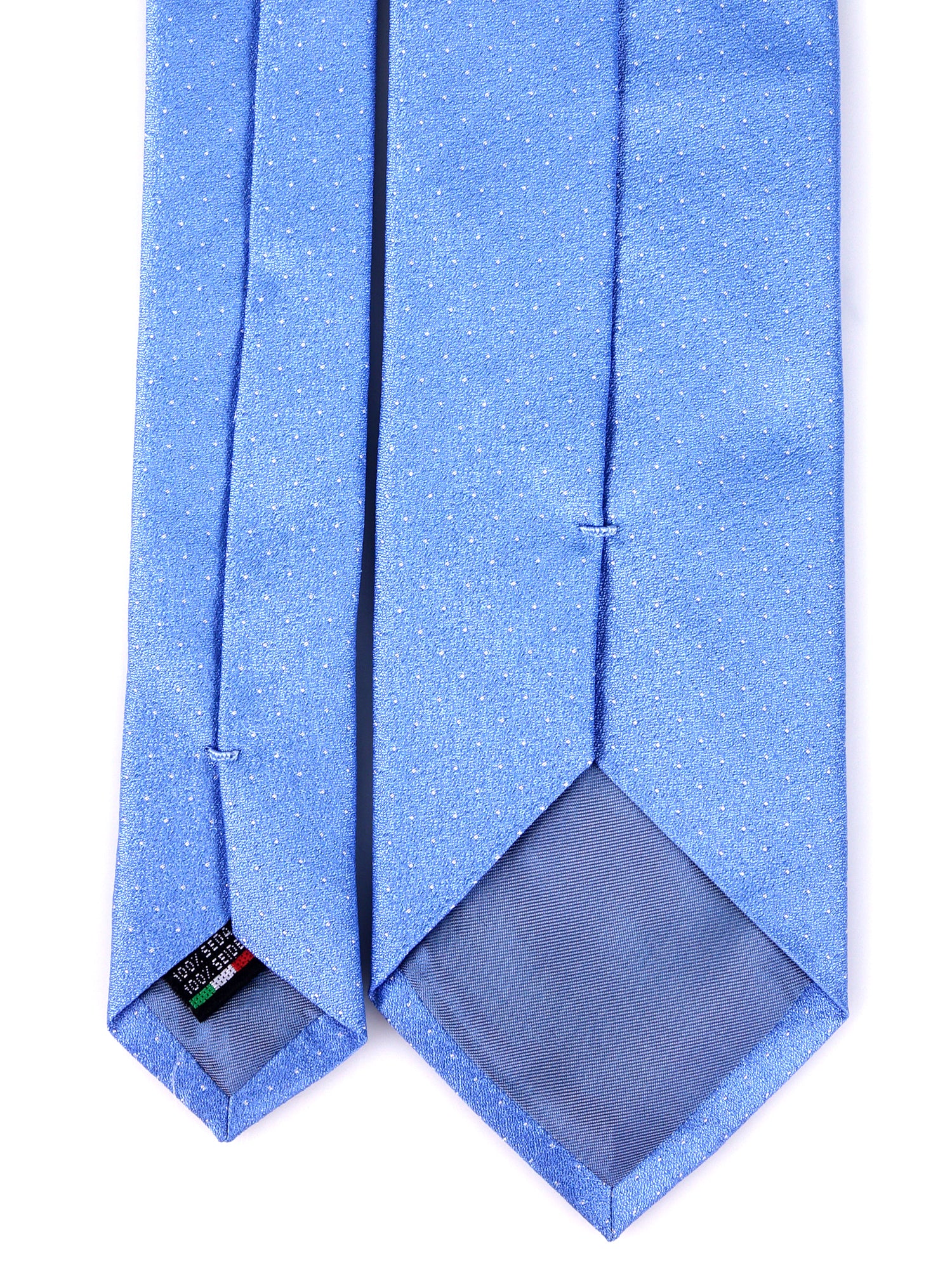 Cravatta 3 Pieghe celeste SKY seta tessuto