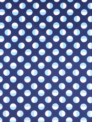 Foulard uomo a pois blu e marrone in seta stampata SMEAGOL