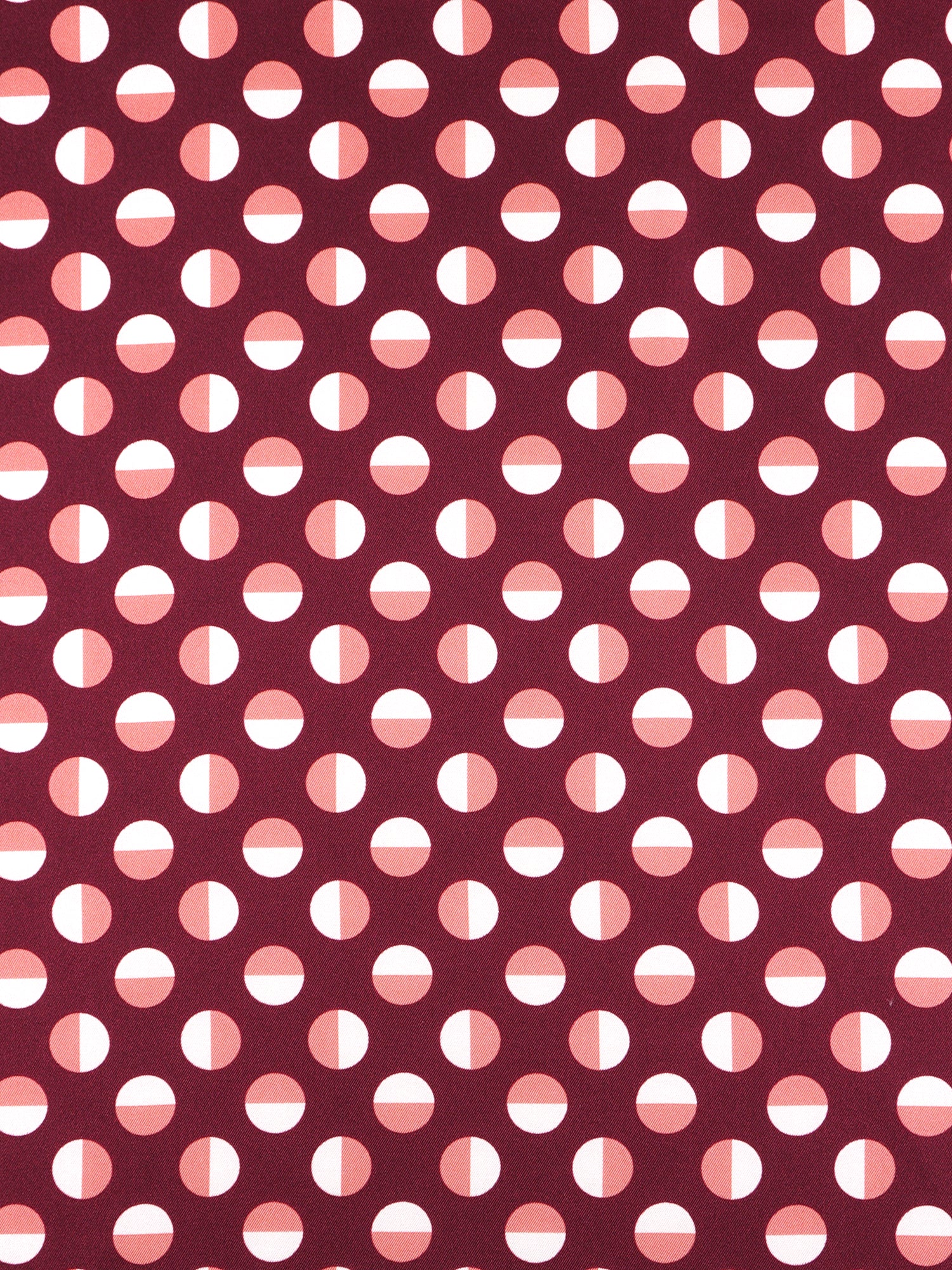 Foulard uomo a pois bordeaux e blu navy in seta stampata SMEAGOL