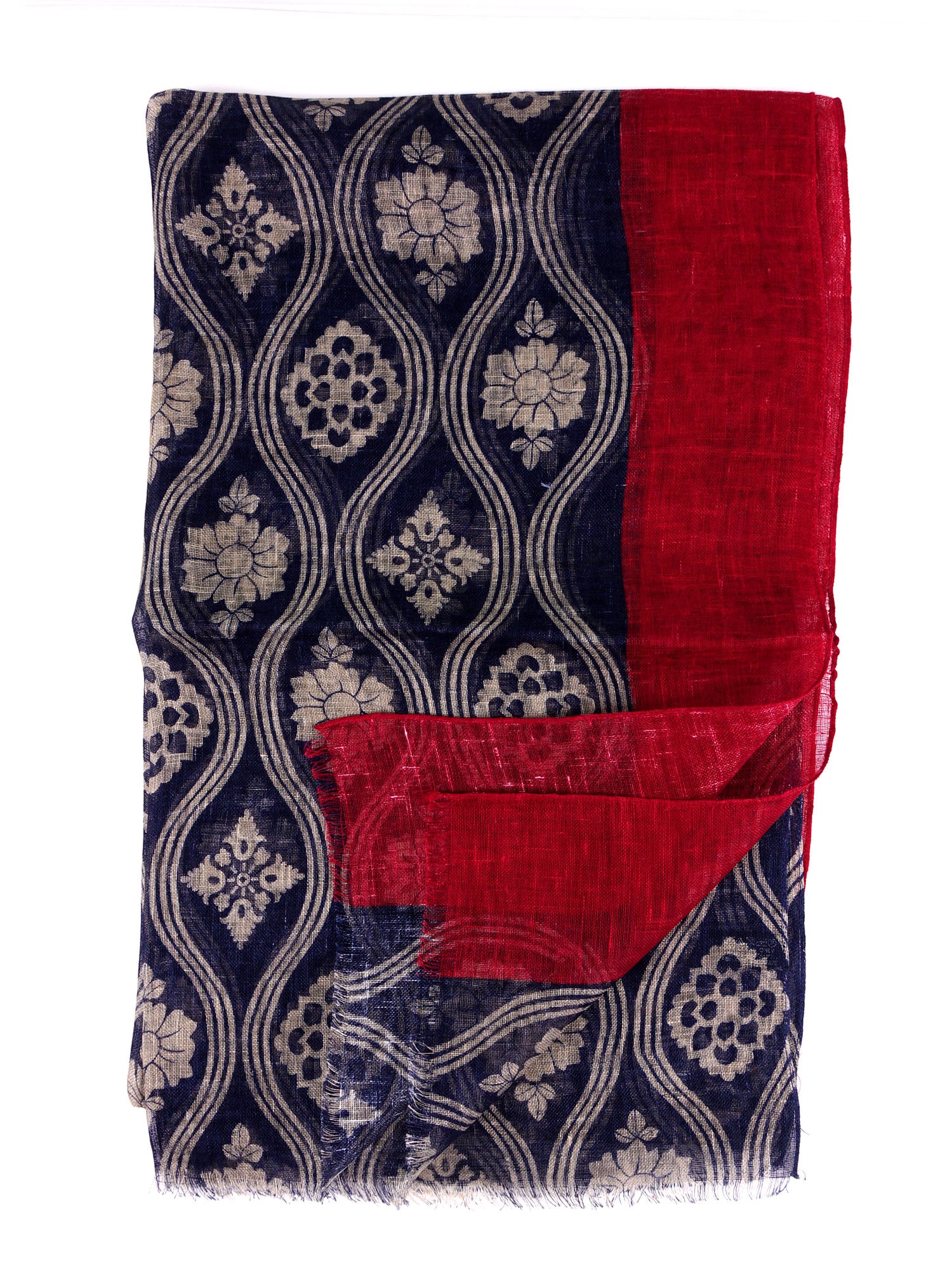 Sciarpa SOFFIO in puro lino Blu