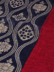 Sciarpa SOFFIO in puro lino Blu