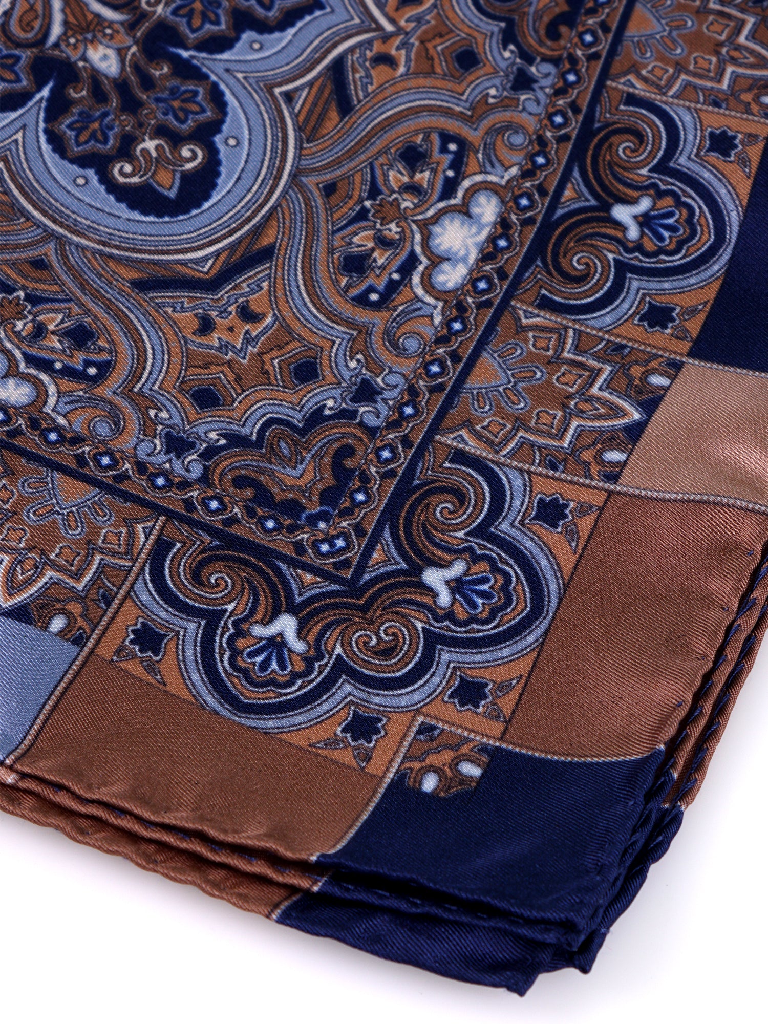Foulard blu in seta stampata SOMELI