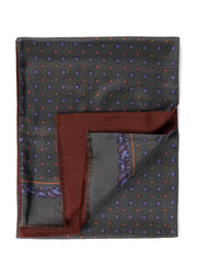 Sciarpa doppiata in seta\lana stampata SPORTY verde