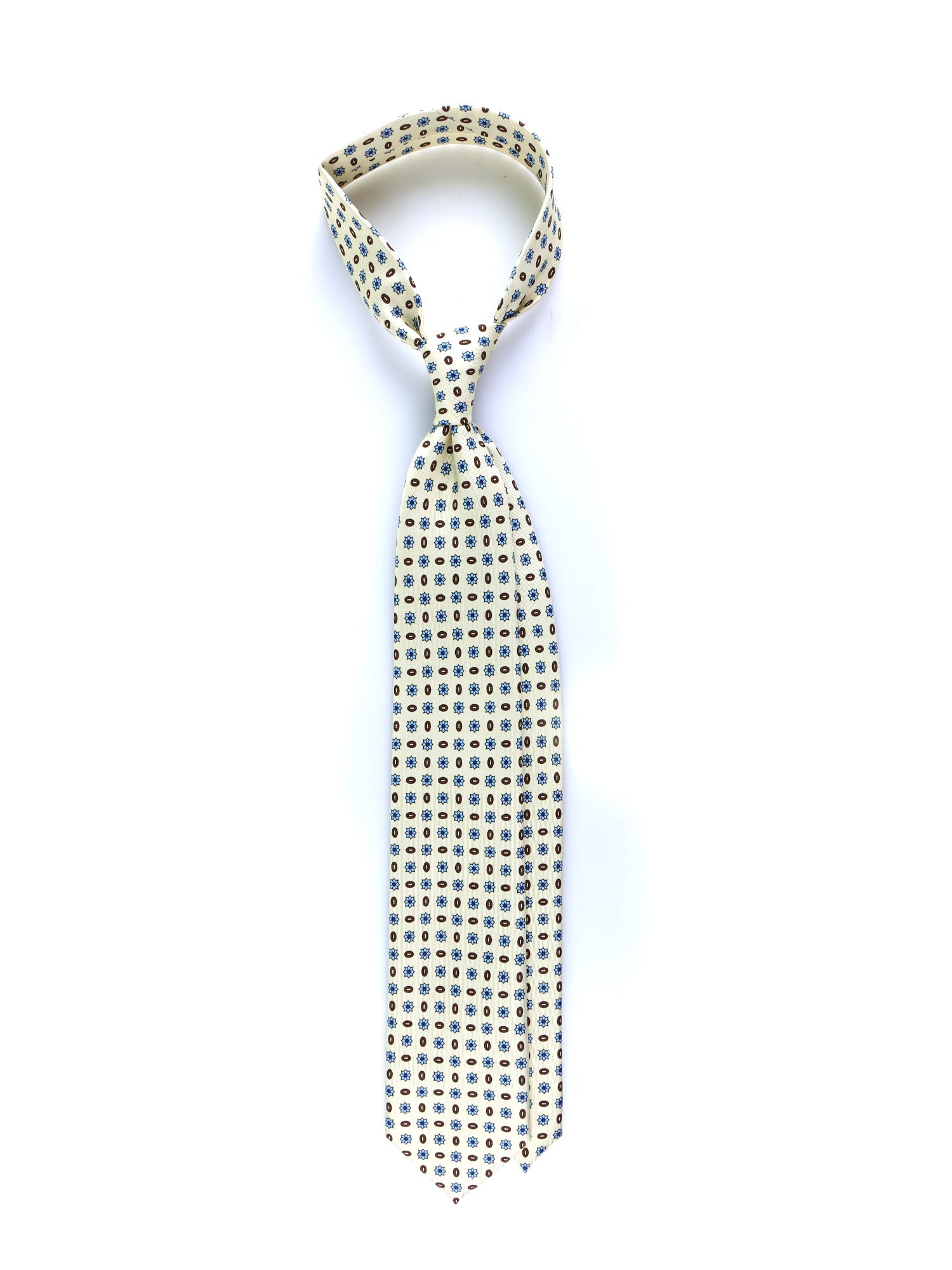Dark Blue 3 Fold PATTY Tie in Madder Silk