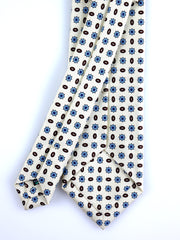 Dark Blue 3 Fold PATTY Tie in Madder Silk
