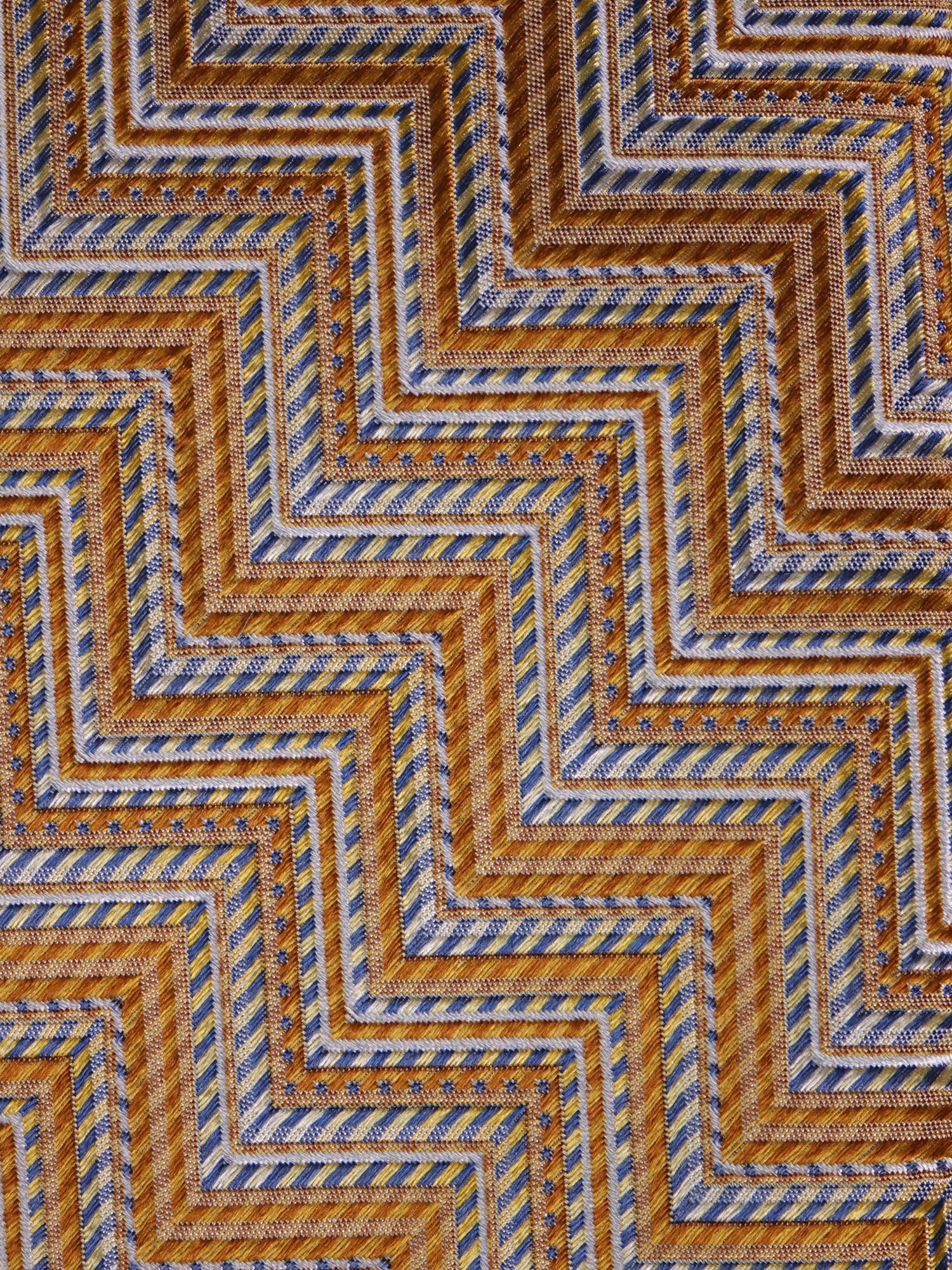 Cravatta 3 pieghe THUNDER seta tessuta giallo