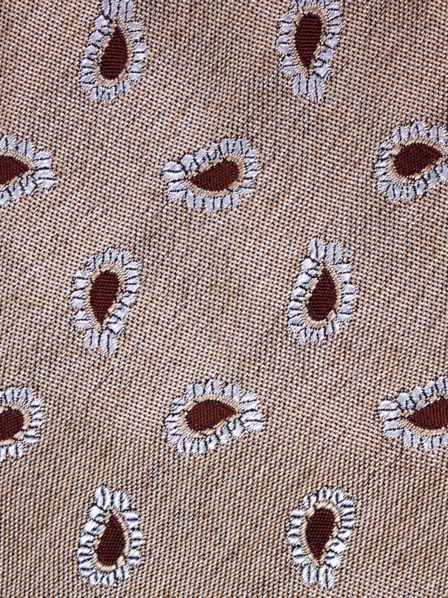 Cravatta 3 pieghe TRENT seta\cotone beige