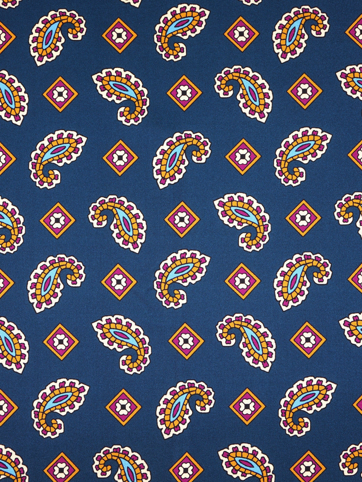 Foulard TRON verde in seta stampata