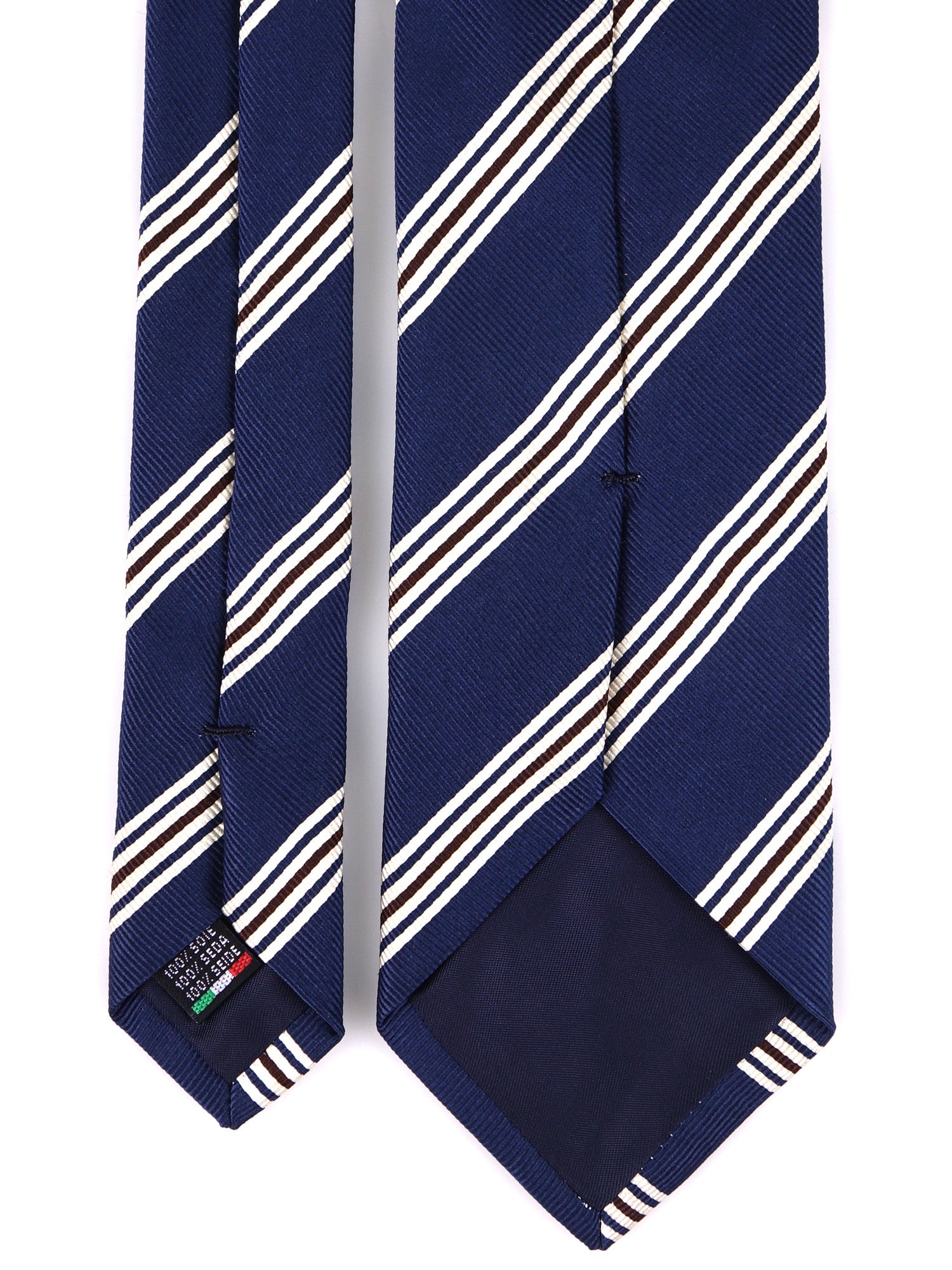 Cravatta 3 pieghe VERTUS in seta jacquard Blu