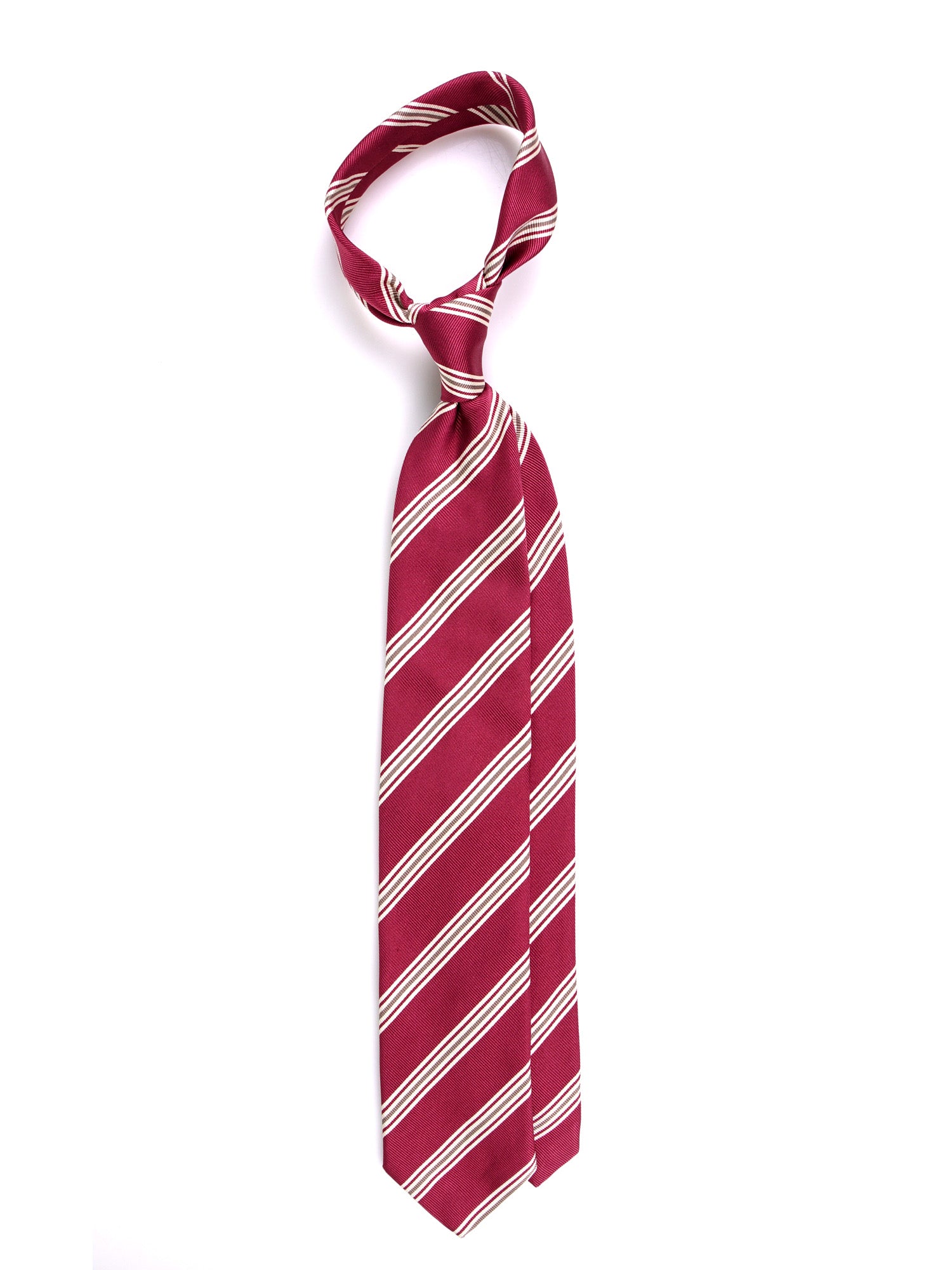 Cravatta 3 pieghe VERTUS in seta jacquard Rosa