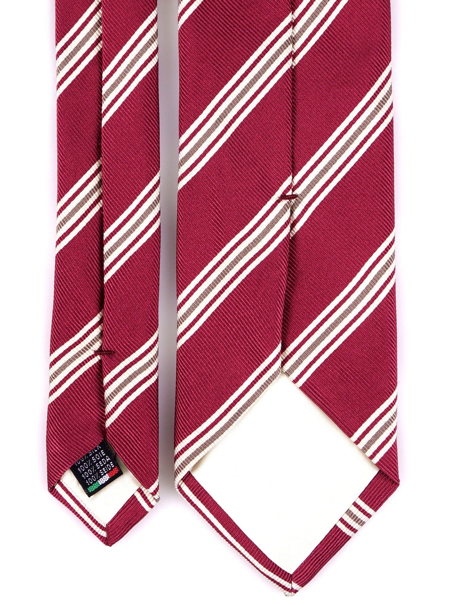 Cravatta 3 pieghe VERTUS in seta jacquard Rosa