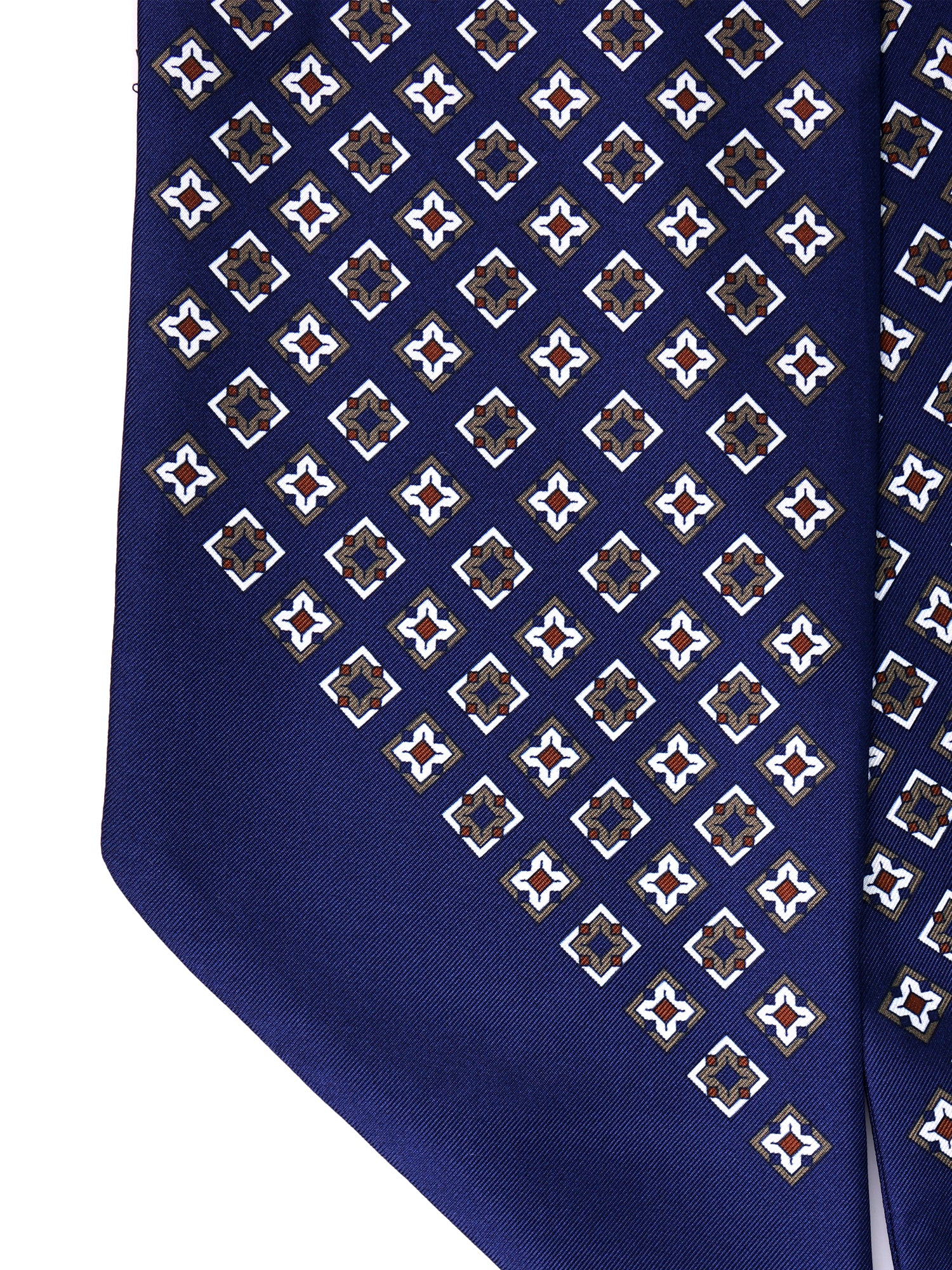 Twilly blu scuro in seta twill VICKY