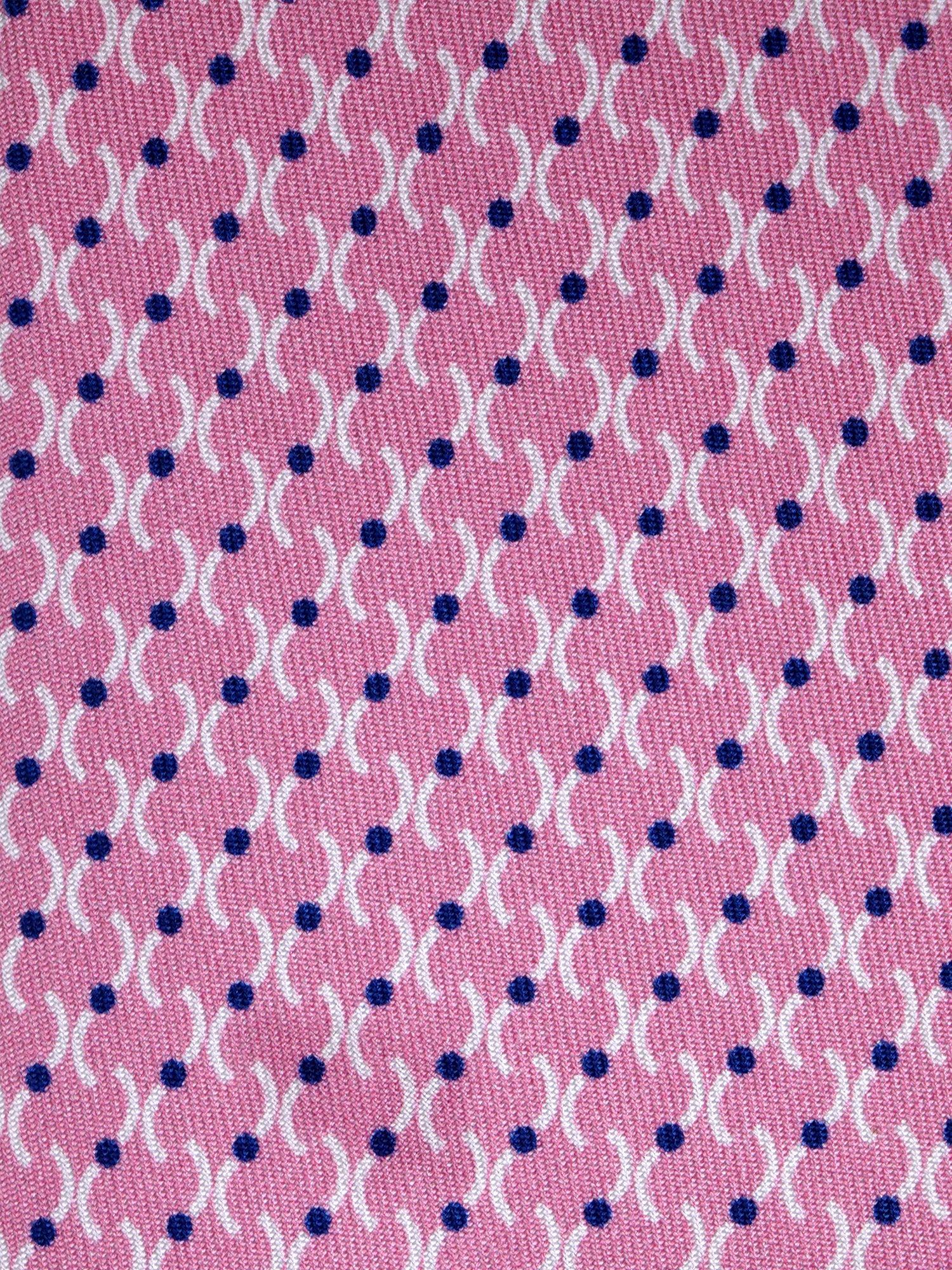 Cravatta 3 pieghe WANDA seta stampata rosa