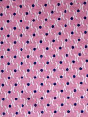 Cravatta 3 pieghe WANDA seta stampata rosa