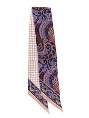 Foulard Twilly double face Beige in lana stampata WOOLLY