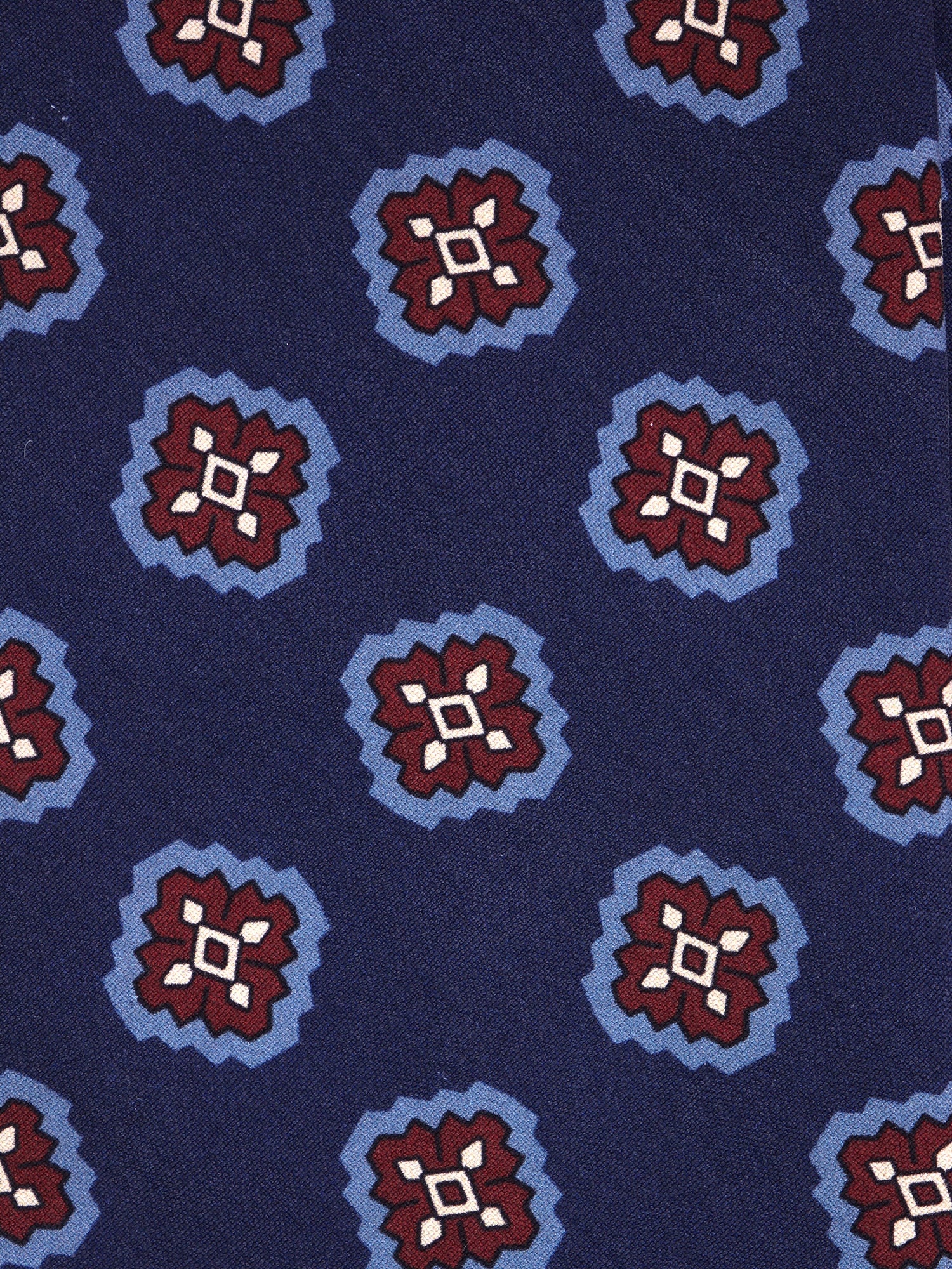 Cravatta 3 pieghe blu in seta madder ZARD