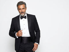 Fascia da Smoking Nero AMANTEA in seta raso