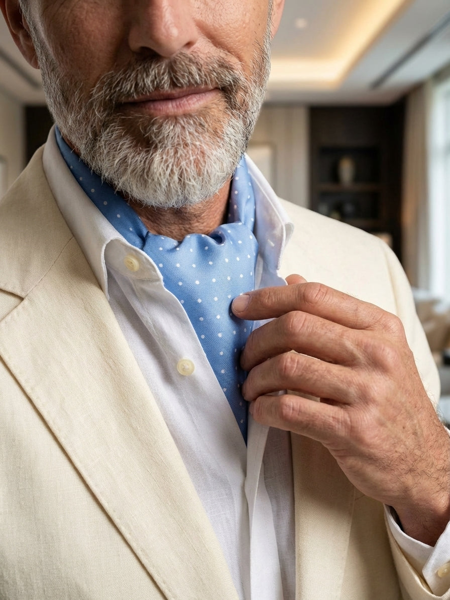 Ascot uomo VADENA Celeste