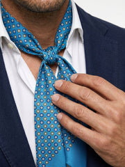 Twilly turchese in seta twill Caren