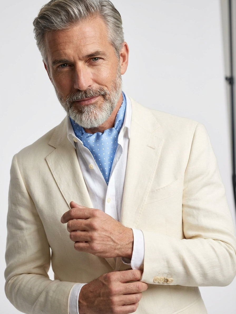 Ascot uomo VADENA Celeste