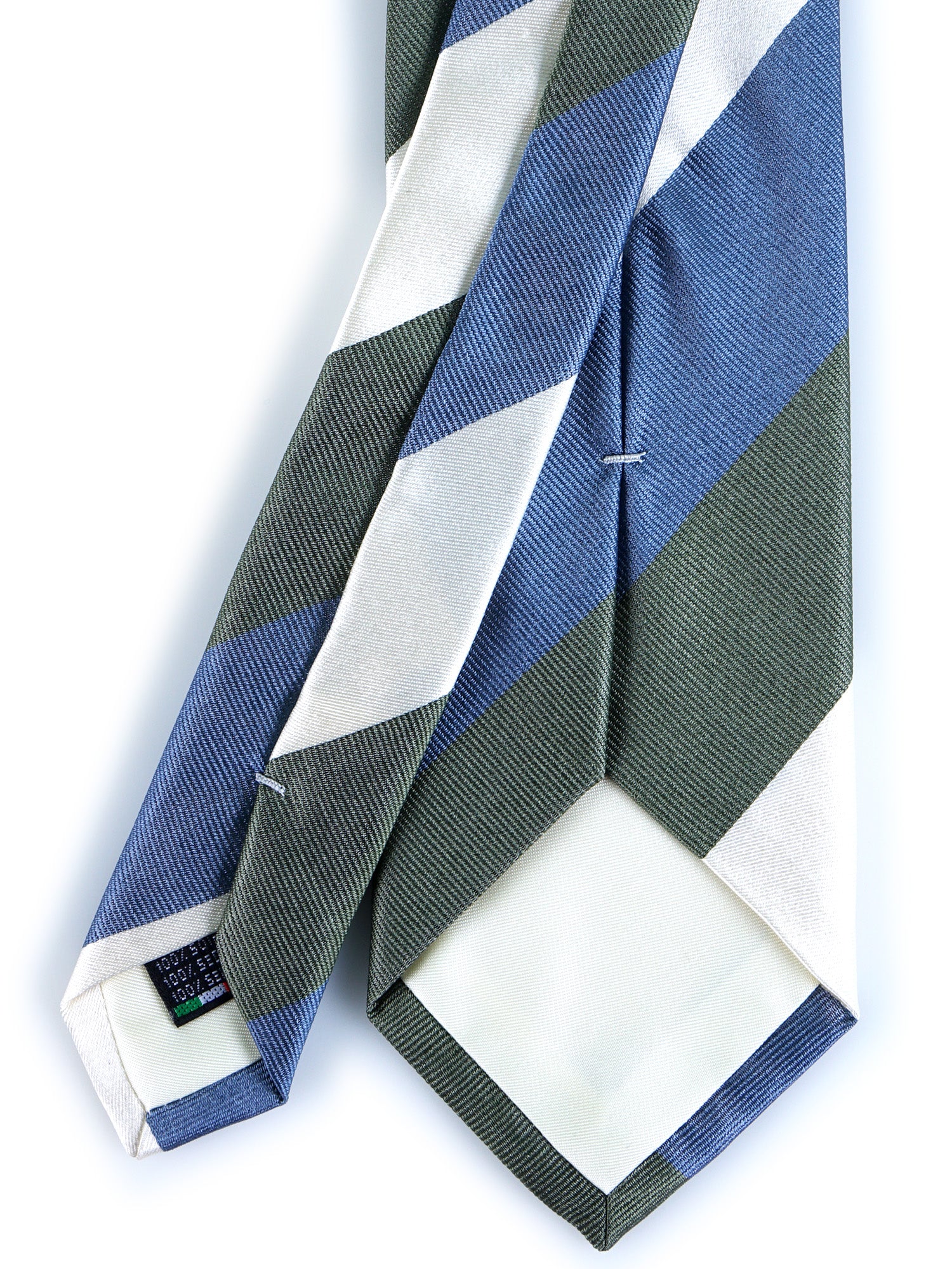 3 Fold Tie Light Blue Woven Silk DINA