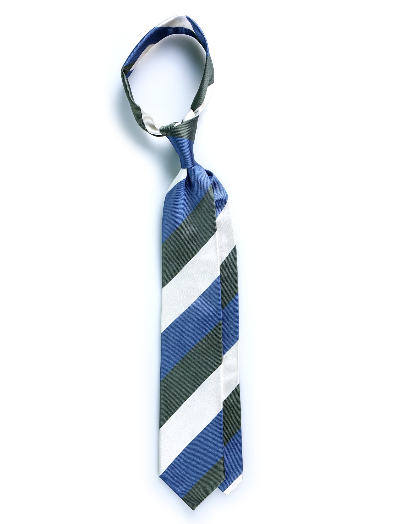3 Fold Tie Light Blue Woven Silk DINA