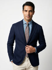 Cravatta 3 pieghe ROCCIA seta lino marrone