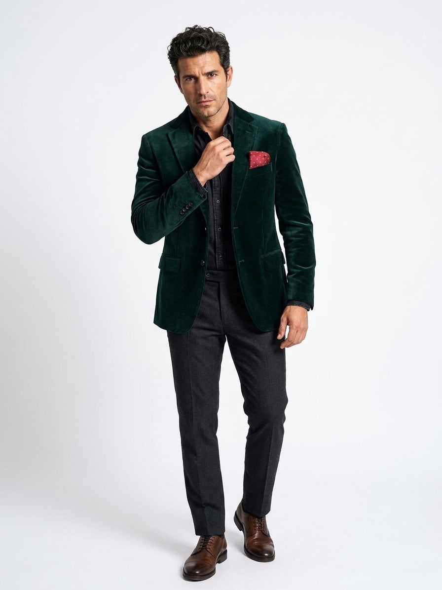 Portaocchiali rosso in seta jacquard LORENO