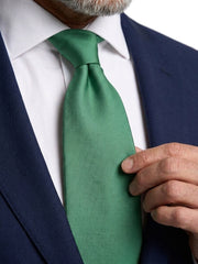 Cravatta 3 pieghe DACCA in seta stampata lusso verde