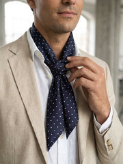Foulard VADENA in pura seta stampata Nero