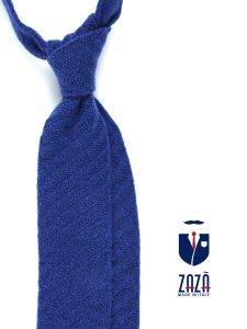 Cravatta a maglia in puro cashmere SUBTLE  Blu