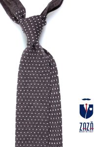 Cravatta  a maglia in lana NOBILL Marrone