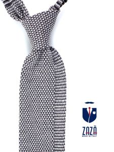 Cravatta a maglia di lana BELGIO Grigio
