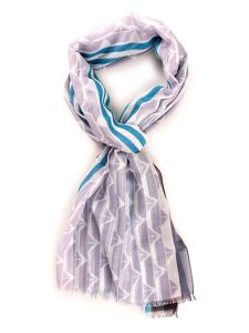 Scarf grey in pure cotton BOATS