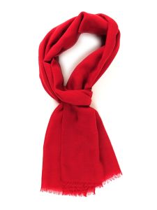 Sciarpa rossa in lana/seta SIENNA